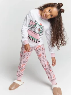 Nachtkleding En Pyjama's|Pyjama's*Brand Threads Girls Hello Kitty Pyjamas Set