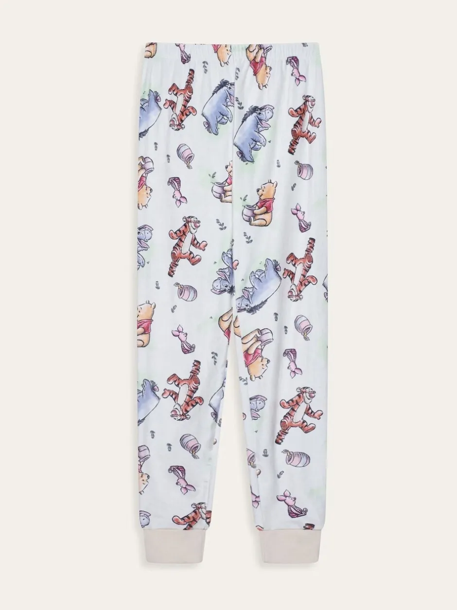Pyjama's|Brand Threads Ladies Winnie The Pooh Fleece Pyjamas Set