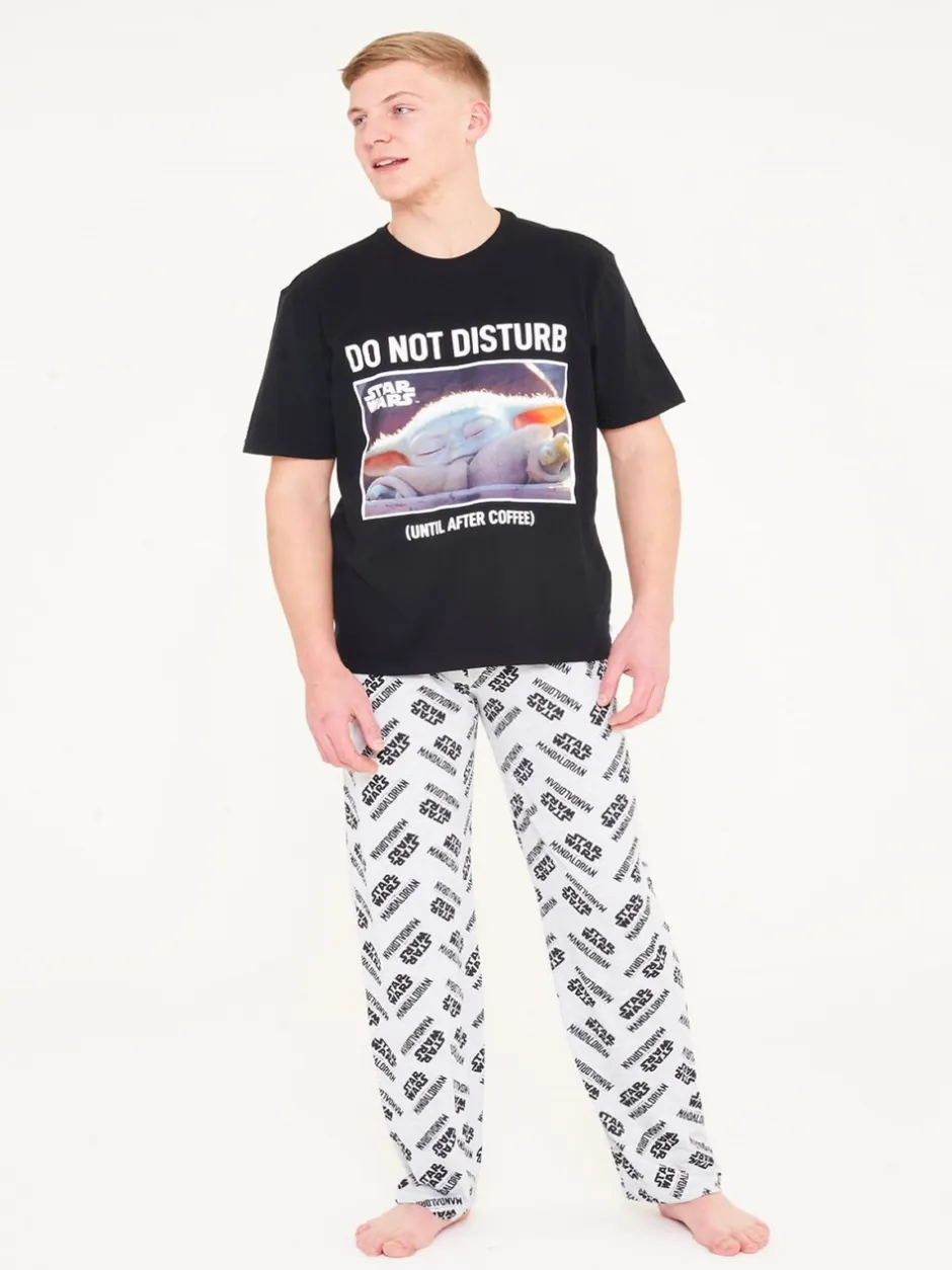Pyjama's*Brand Threads Mens Star Wars The Mandolorian 100% Cotton Pyjamas Set