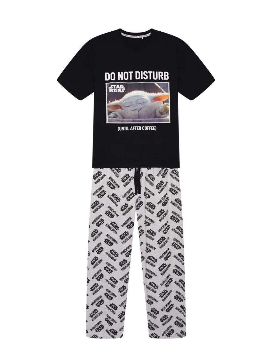 Pyjama's*Brand Threads Mens Star Wars The Mandolorian 100% Cotton Pyjamas Set