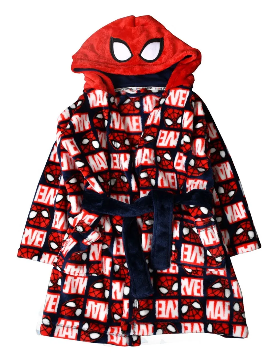 Kamerjassen|Brand Threads Spiderman kamerjas met capuchon voor jongens