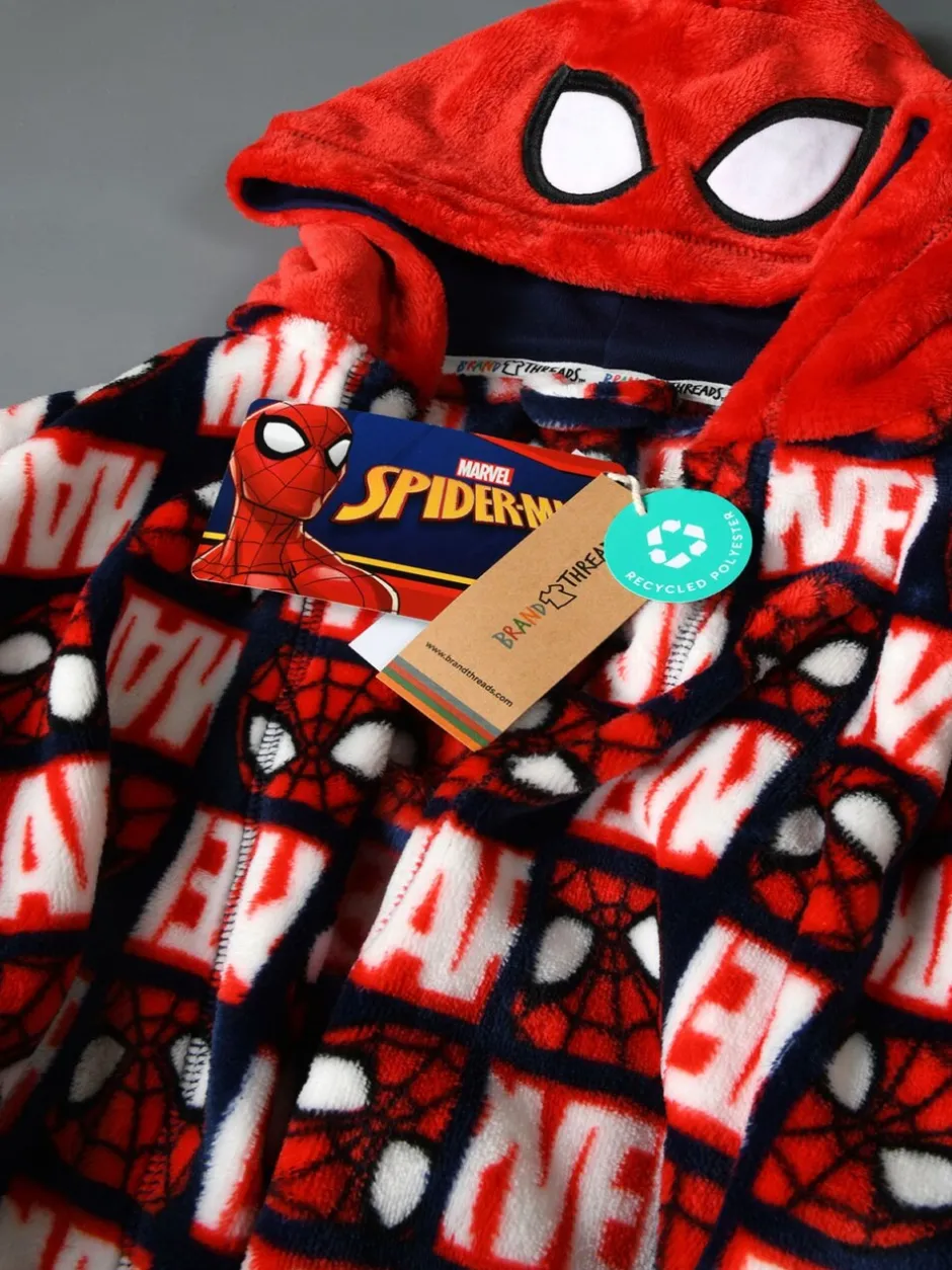 Kamerjassen|Brand Threads Spiderman kamerjas met capuchon voor jongens