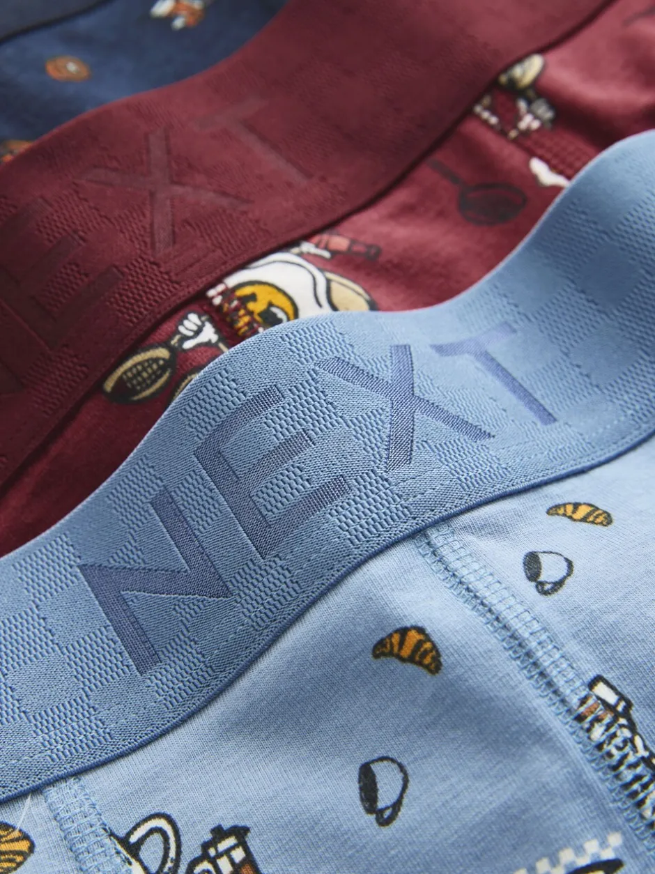 Ondergoed|Ondergoed|Next - Verpakking van 5 - Boxershorts Breakfast Character