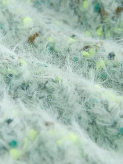 Gebreide Kleding*Next - Fuzzy Texture V-Neck Cardigan Bright Green Neppy