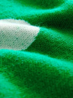Gebreide Kleding|Next Bright Green Spot - Gebreide trui met ronde hals van wol