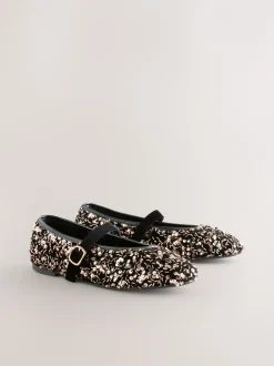 Lage Schoenen|Next - Mary Jane-schoenen met versierde pailletten van Forever Comfort® Brons