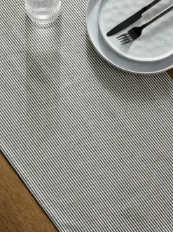 Tafellinnen En Placemats *Next Bronx keukentafelloper Zwart/wit