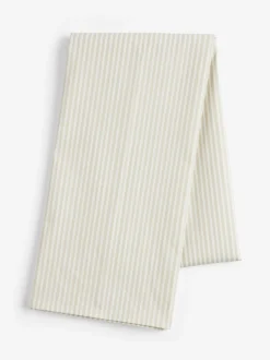Tafellinnen En Placemats |Tafelgerei*Next Bronx Stripe Wipe Clean Tablecloth Natuurlijk