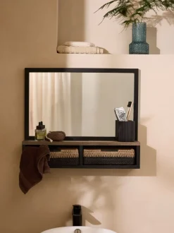 Spiegels|Badkameraccessoires|Next Bronx wandplank badkamer spiegel