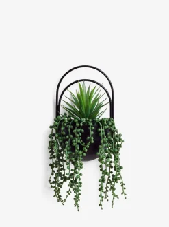 Kunstbloemen|Next Bronx wandplaquette met kunstplanten