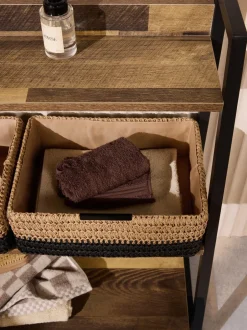 Thuiskantoor*Next Bronx Woven Basket Storage Shelf Unit