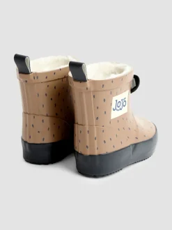 Laarzen|Laarzen*Jojo Maman Bébé - Short Cosy Lined Wellie Boot Brown Panda