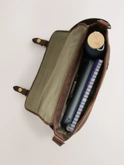 Tassen*Next Bruin - 100% Leather Messenger Bag