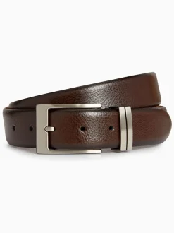 Riemen En Bretels|Next - 100% leather Signature Belt Bruin