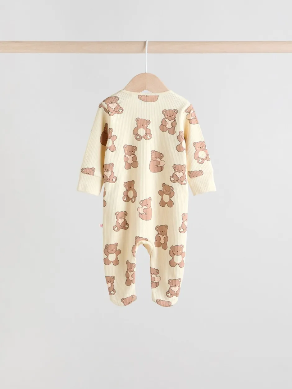 Babypakjes En Babypyjama's*Next Bruin - 4 Pack Baby-pyjama's met tweewegrits (0mnd -2jr)