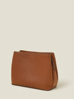 Tassen En Portemonnees|Accessorize - Faux Leather Webbing Strap Cross-Body Bag Bruin