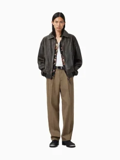 Formele Broek|All Saints - AllSaints Tallis Straight Trousers Bruin