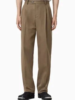 Formele Broek|All Saints - AllSaints Tallis Straight Trousers Bruin
