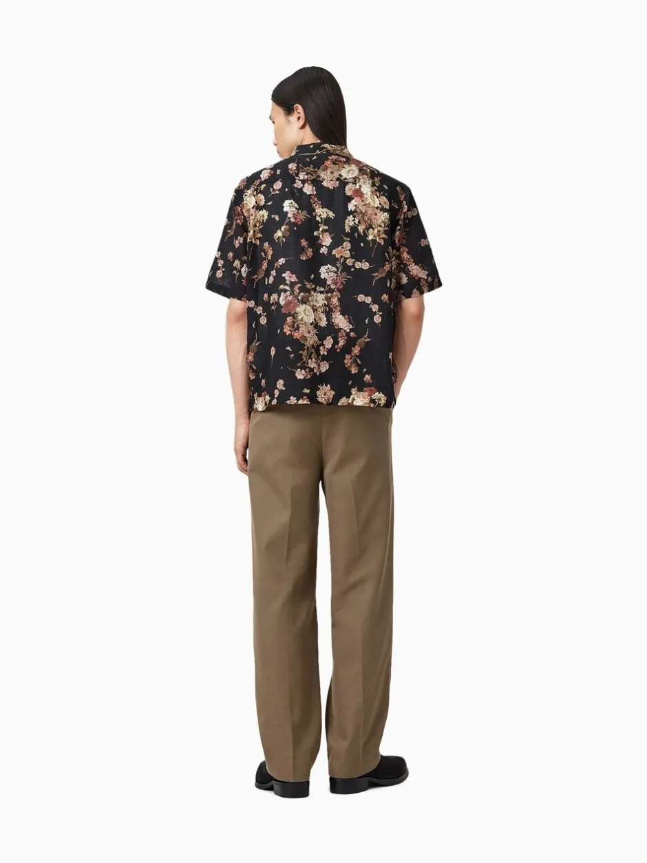 Formele Broek|All Saints - AllSaints Tallis Straight Trousers Bruin
