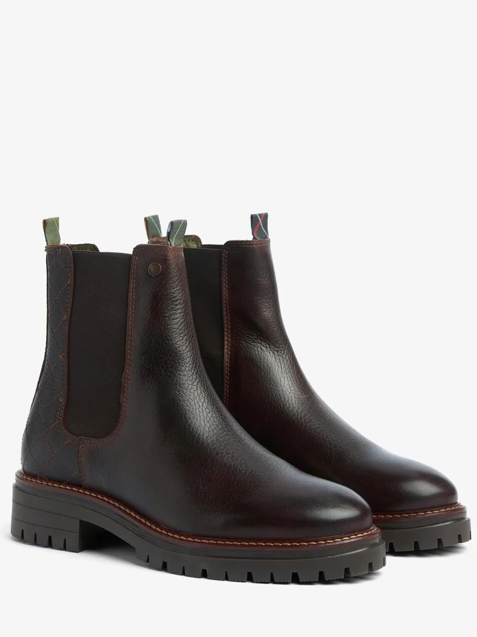 Boots*Barbour - ® Evie leren Chelsea-laars Bruin