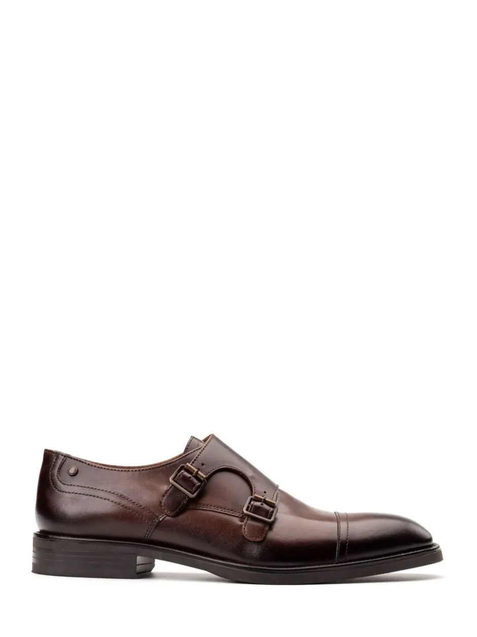 Schoenen|Base London - Taper Monk Shoe Bruin