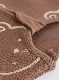 Multipacks|Babypakjes En Babypyjama's|Next Bruin - Bear Print baby slaappakjes met tweezijdige rits 4 -pack (0mnd -2jaar)