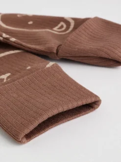 Multipacks|Babypakjes En Babypyjama's|Next Bruin - Bear Print baby slaappakjes met tweezijdige rits 4 -pack (0mnd -2jaar)