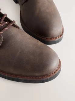 Boots*Next - Borg gevoerde laarzen met koordafwerking Bruin