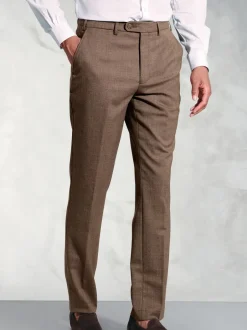 Formele Broek*Brook Taverner Bruin - Flannel Trousers