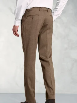 Formele Broek*Brook Taverner Bruin - Flannel Trousers