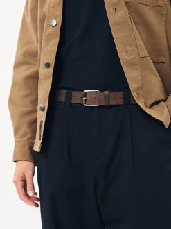 Riemen En Bretels|Next Bruin - Casual leren riem