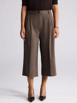 Broeken|Next Bruin - Checked Tailored Culottes