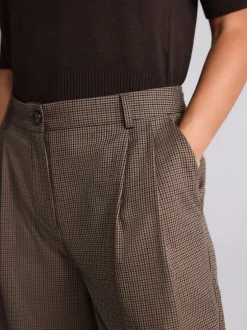 Broeken|Next Bruin - Checked Tailored Culottes