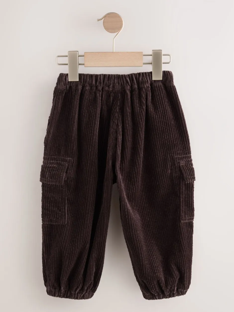 Broeken En Chino's|Next - Corduroy cargobroek (3 mnd-7 jr) Bruin