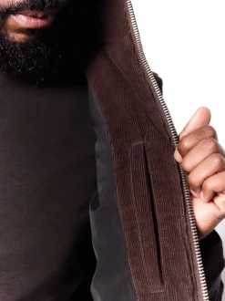 Jassen En Jacks|Next Bruin - Corduroy gewatteerde bodywarmer