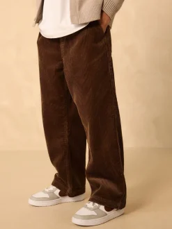 Broeken En Chino's|Next - Corduroy instapbroek (3-16jr) Bruin