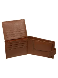 Portemonnees|Cultured London - 'Max' Leather Wallet Bruin