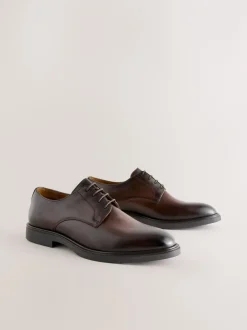Schoenen|Formele Schoenen|Next - Derby schoenen Bruin