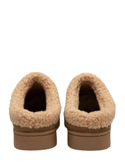 Pantoffels|Dunlop - Suede Mule Slippers Bruin