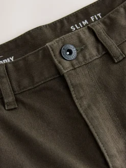 Jeans|Next Bruin - Enkele - Slim fit klassieke stretchy jeans