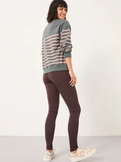 Leggings En Joggingbroeken|Fat Face - FatFace High Rise Legging Bruin