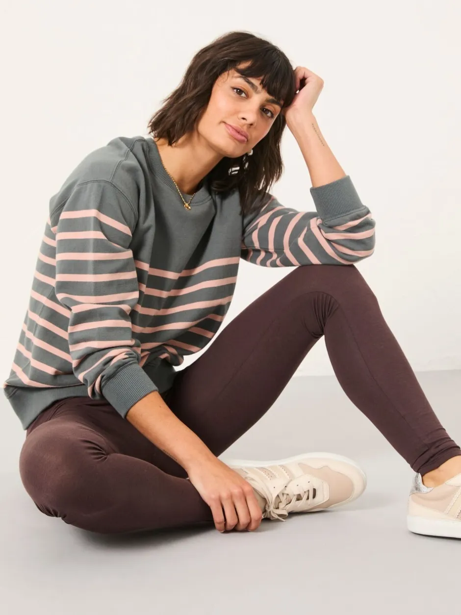 Leggings En Joggingbroeken|Fat Face - FatFace High Rise Legging Bruin