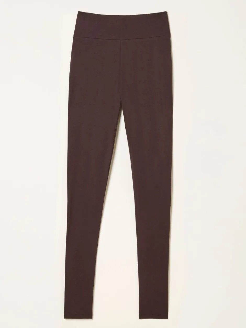 Leggings En Joggingbroeken|Fat Face - FatFace High Rise Legging Bruin