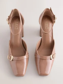 Schoenen Met Hakken|Next - Forever Comfort® Buckle Closed Toe Block Heels Bruin