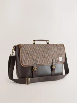 Tassen*Next Bruin - Harris Tweed Messenger