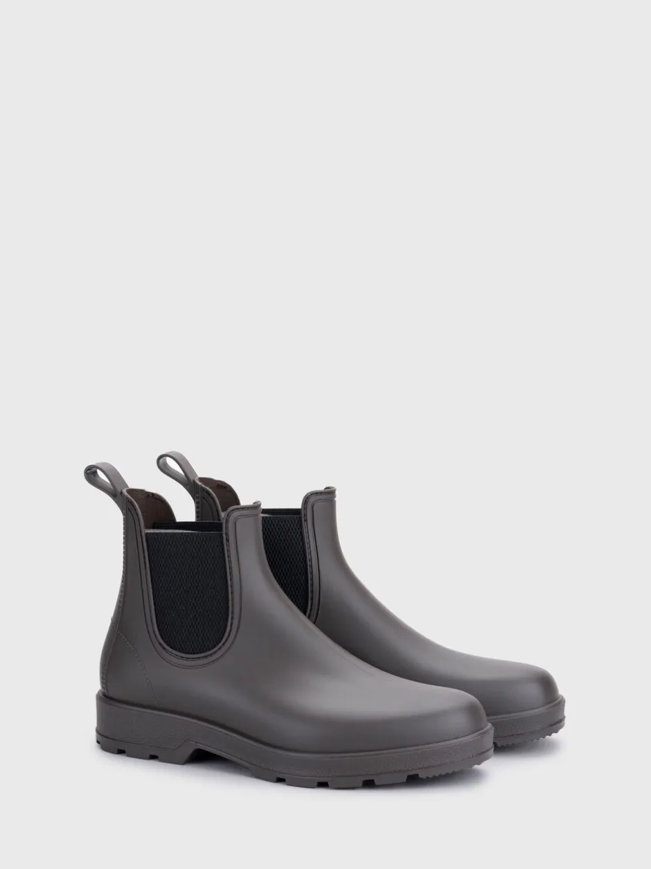 Laarzen|Igor - Oscar Ankle Black Wellies Bruin
