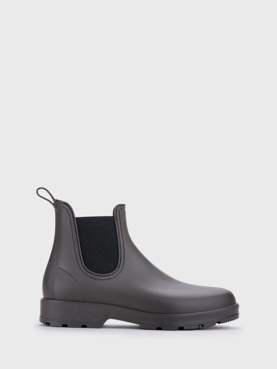 Laarzen|Igor - Oscar Ankle Black Wellies Bruin