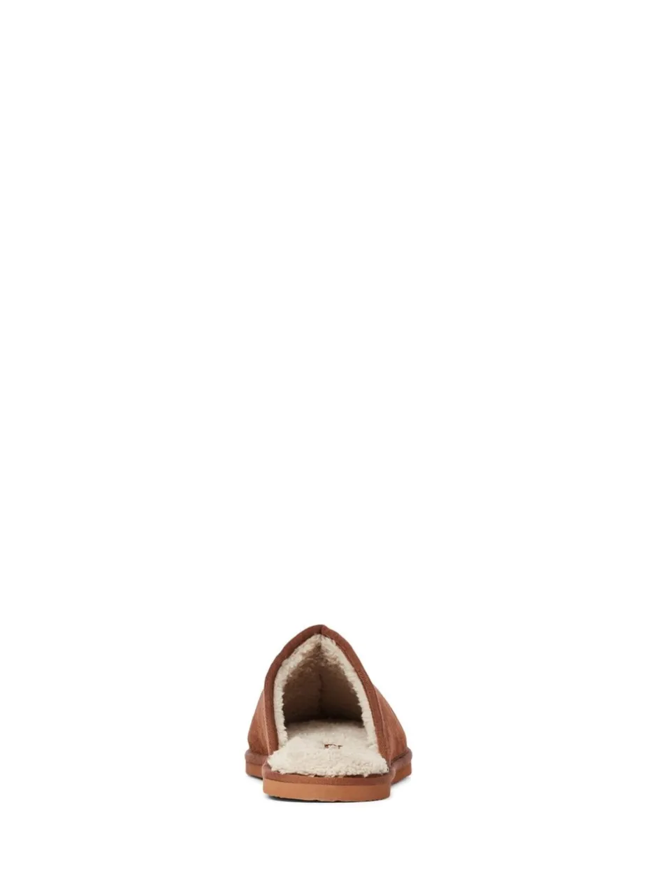 Pantoffels*JACK & JONES - Fleece Lined Mule Slippers Bruin