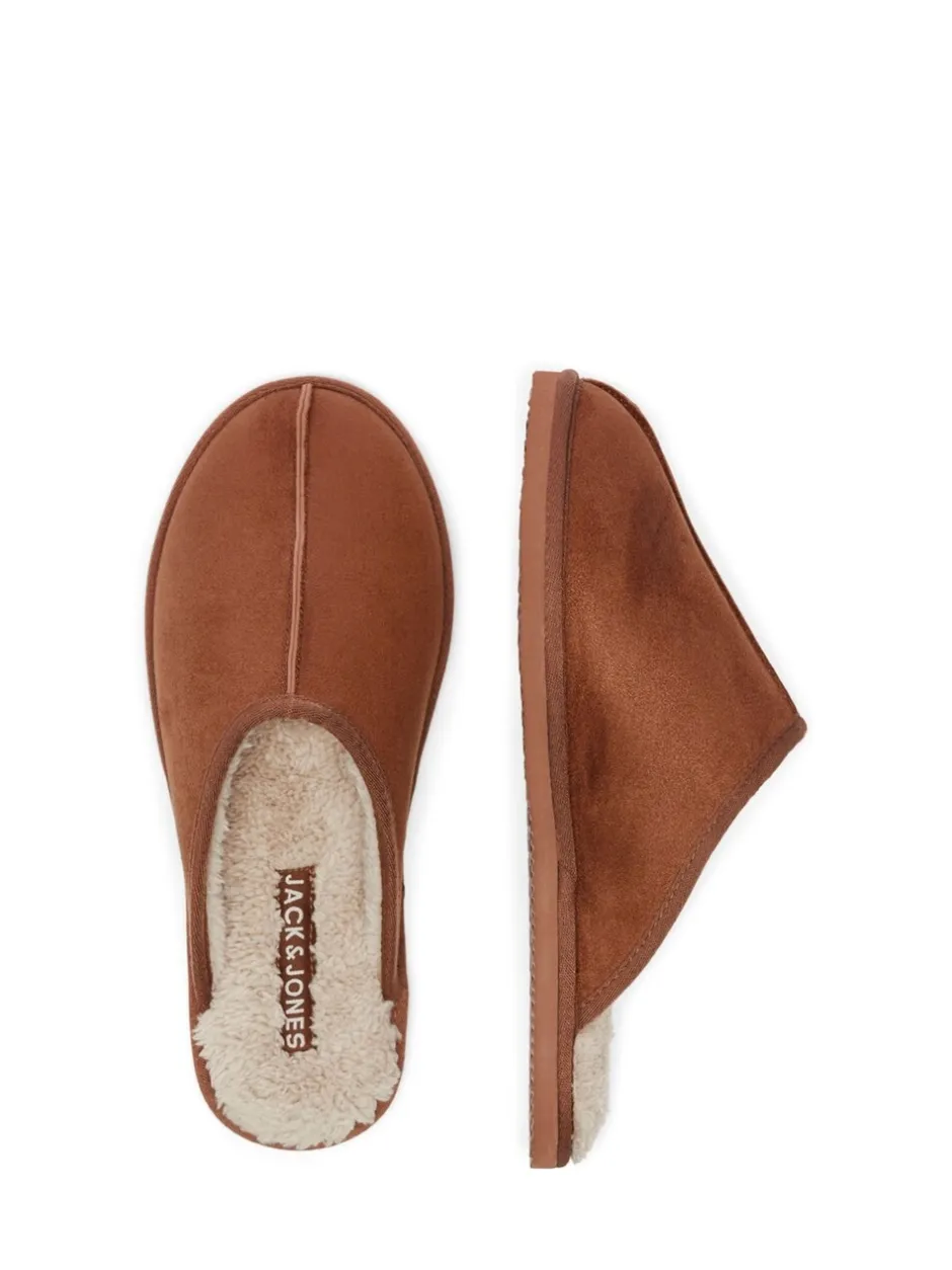 Pantoffels*JACK & JONES - Fleece Lined Mule Slippers Bruin