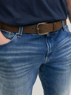 Riemen En Bretels*JACK & JONES - Leather Belt Bruin